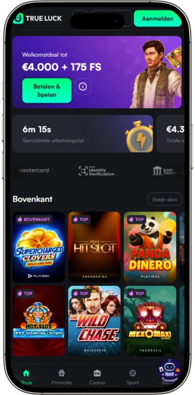 TrueLuck Casino Mobiele